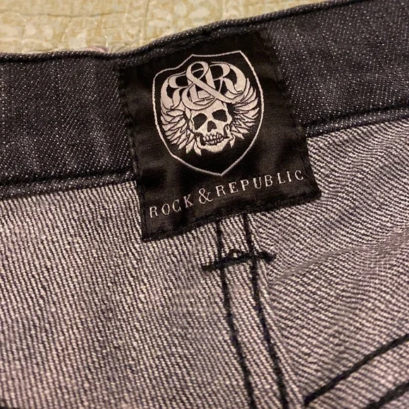 Rock & Republic Women’s Dark Wash High Rise Denim Jeans - Picture 8 of 15